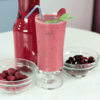 Detox Smoothie #5 - Cherry Raspberry Spinach Smoothie
